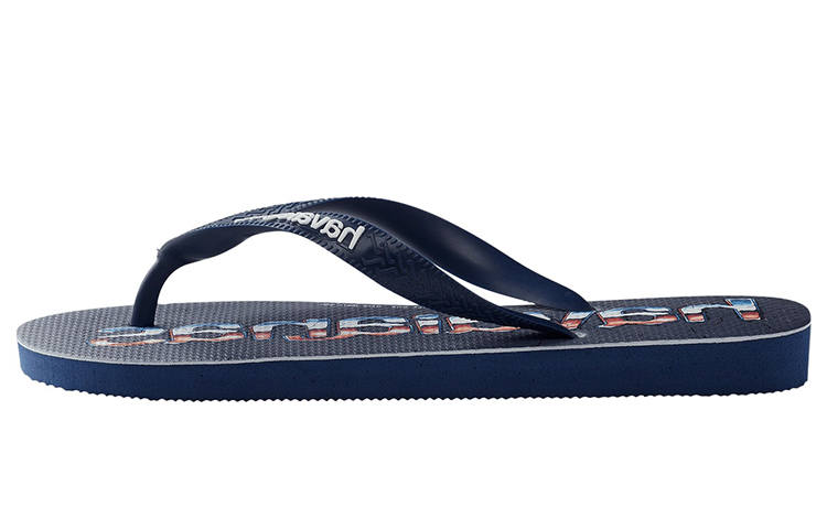Havaianas Logomania Print Stylish Sandal Unisex Marine Blue