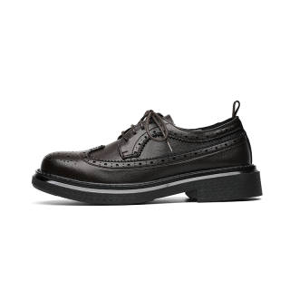 LUOMAIKE Microfiber Leather Dress Shoes Men's Black