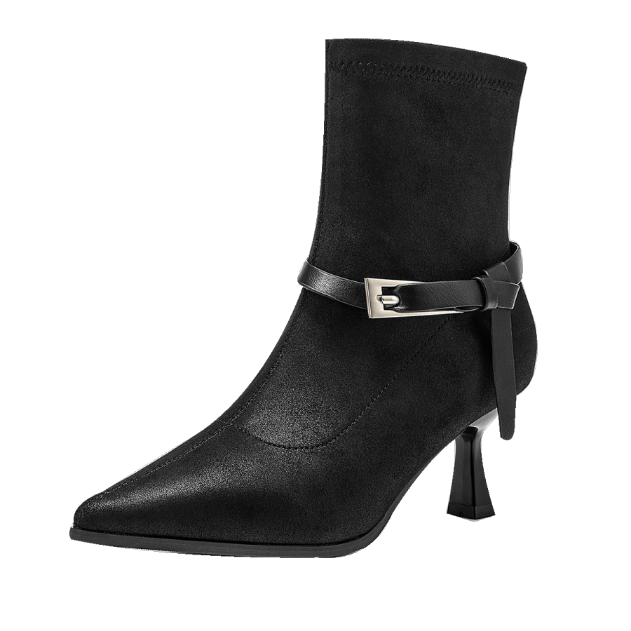 GUDIANFENGDU Pu Ankle Boots 6.5cm Women's