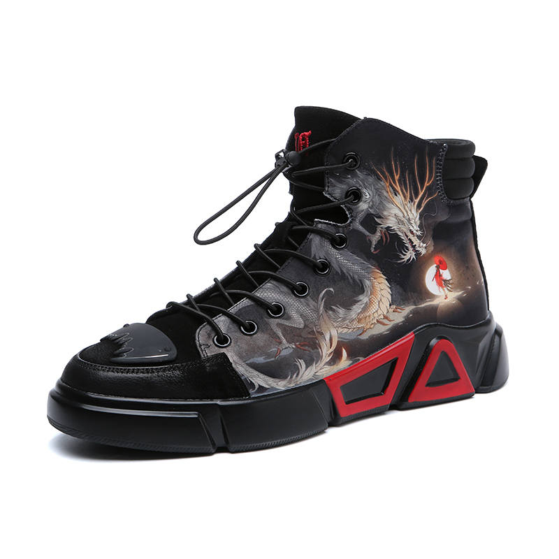 Devanro Devanro Short Combat Boots Men's Black