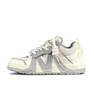 TOFAVE Puffy Shoes Vintage Abrasion Resistant Slip Resistant Abrasion Resistant Slip Resistant Low top Skateboard Shoes