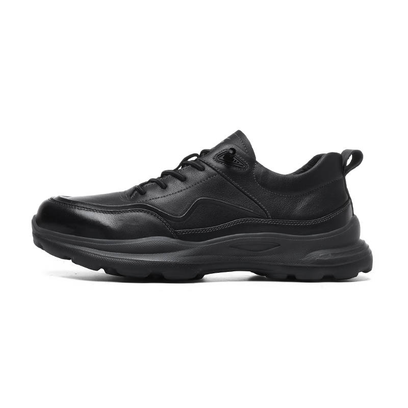 EDENBO Casual Shoes Men's Low Top Black/Beige