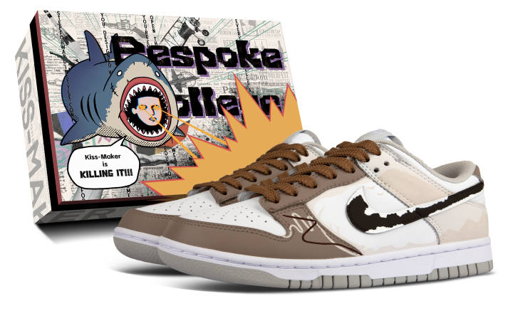 Nike Nike Dunk Synthetic Leather Classic Coverage Low top Skateboard Shoes Unisex Brown