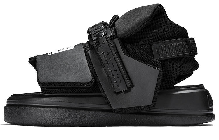 NORVINCY American Streetwear Sports Hook and Loop Mid Top Beach Sandals Unisex