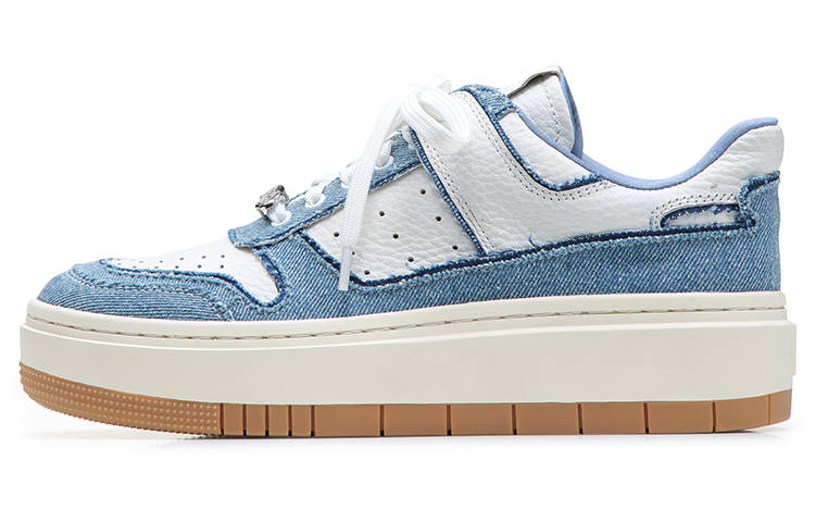 Lucia Tacci Designer Collection Skateboard Shoes Unisex Low Top Blue White