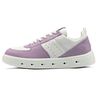 Ecco Street 720 Series Cow Leather Low top Skateboard Shoes Women's Purple White