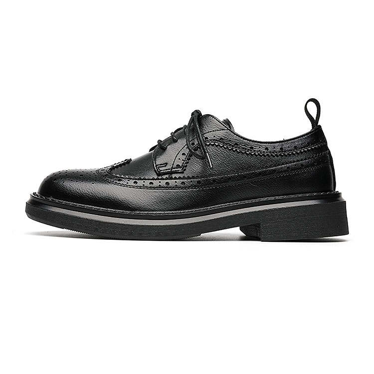 KAQIAODI Dress Shoes Men's Low Top Black/Brown