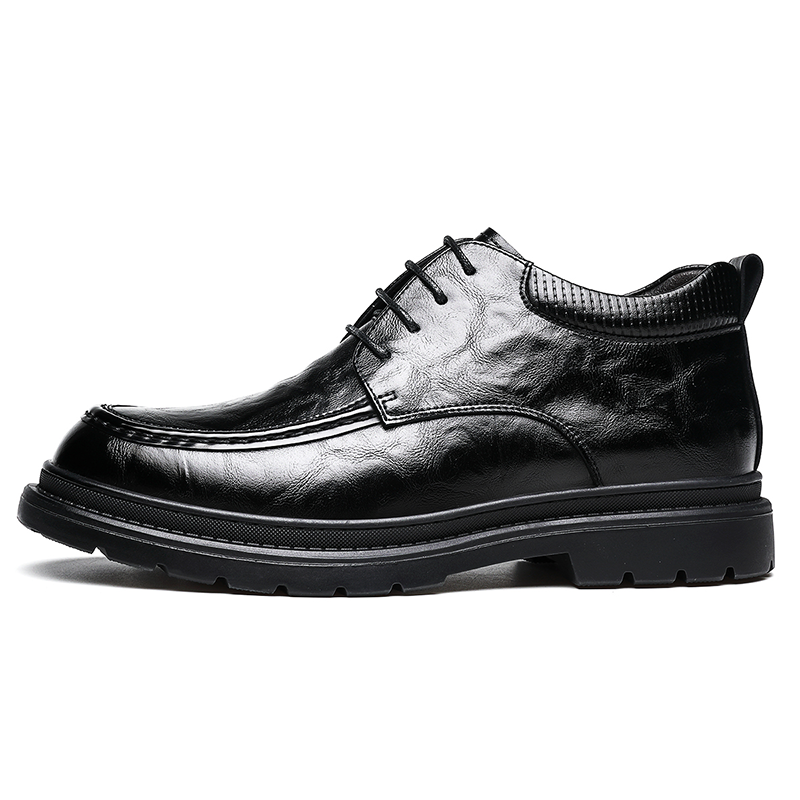 CHINT CHINT Split Cow Leather, Artificial Leather Men's Casual Shoes Men's Black