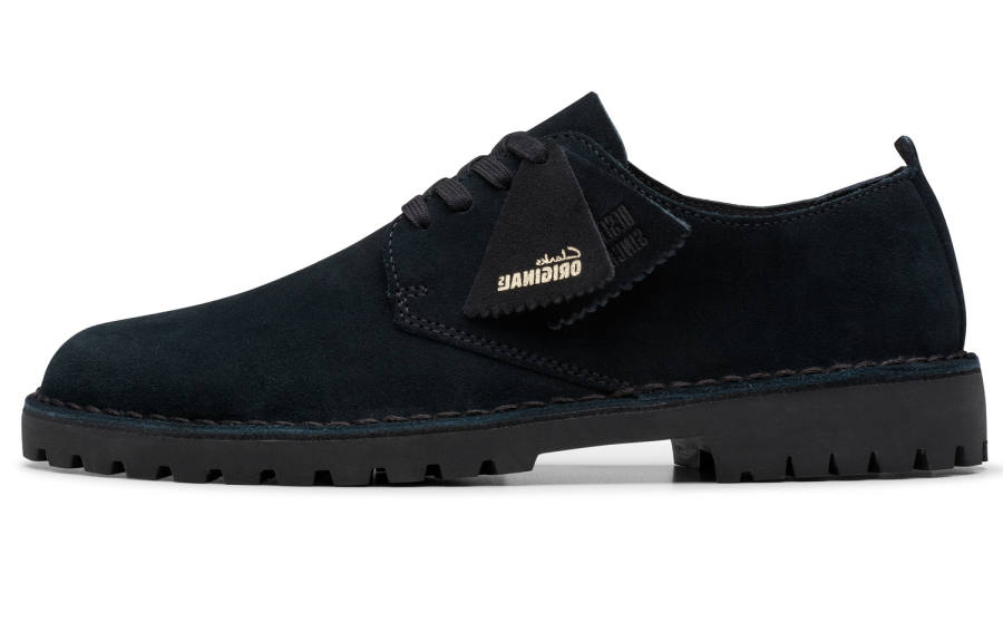 Clarks Cow Split Leather Slip Resistant Low top Casual Shoes Men's Black
