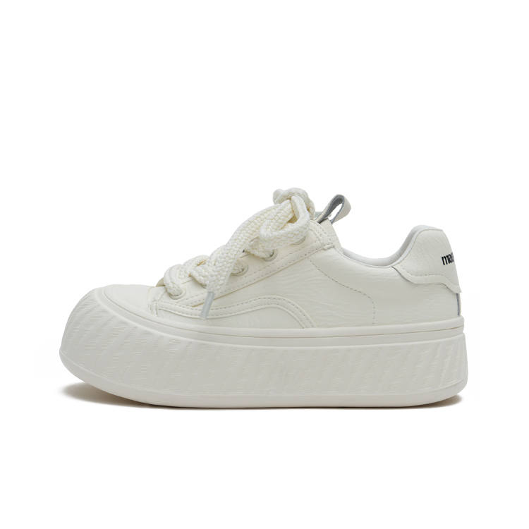 MASOOMAKE Cow Split Leather Low top Skateboard Shoes Women's