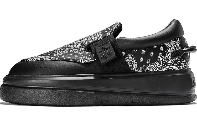 NORVINCY Pu Stylish Skateboarding Shoes Unisex Black