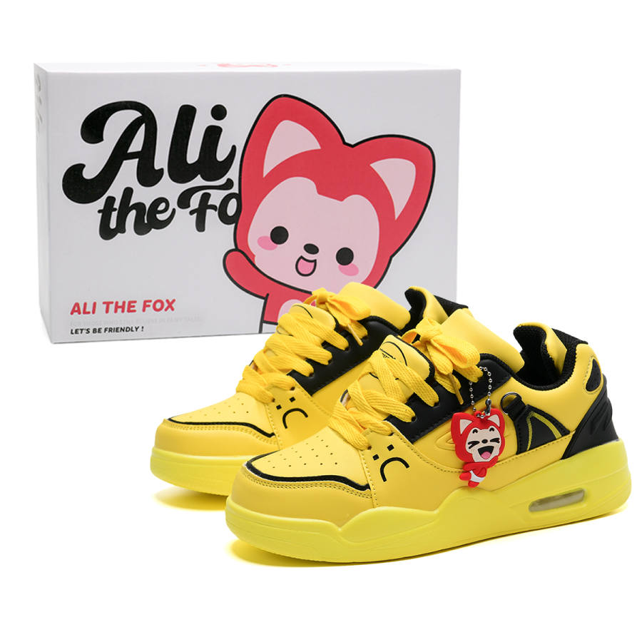 ALI THE FOX ALI THE FOX Microfiber Leather Low top Skateboard Shoes Unisex