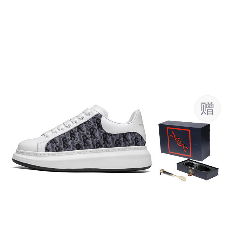 ROBERTA DI CAMERINO Cow Leather Slip Resistant, Abrasion Resistant, Height Increasing Low top Skateboard Shoes Men's