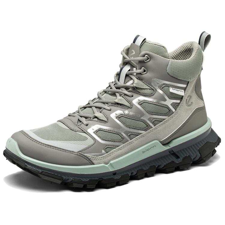 Ecco Walking Shoes 2.2 TRL High top Hiking Shoes Men's Gray