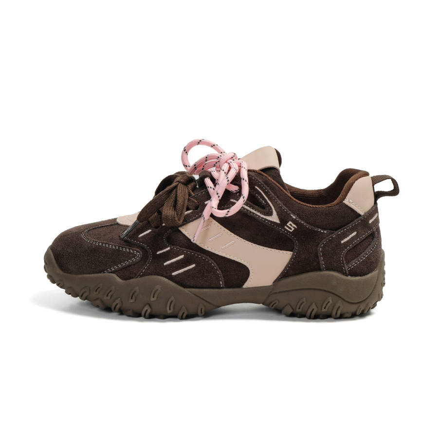 BOJUEMAO Cow Suede Low top Casual Shoes Women's
