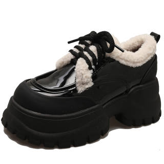 EEueeczs PU Casual Shoes 7cm Women's