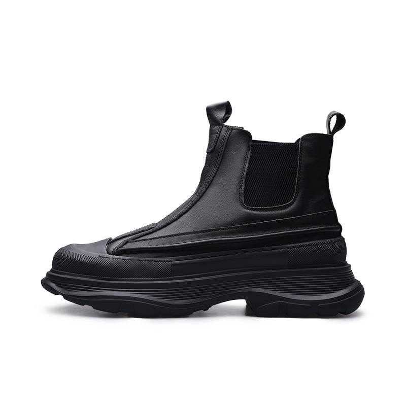 PARDASAUL PARDASAUL Cow Leather Short Chelsea Boots Men's