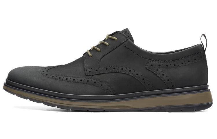 Clarks Chatterjee Collection Cow Leather Casual Leather Shoes Men's Black