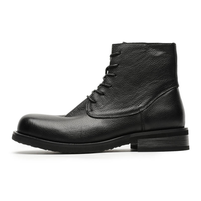 CHILANG Fashion Trend Ankle Boots Men's Black