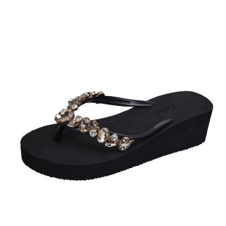 OLDDESIRE Abrasion Resistant Flip Flops Women's Wilderness Black