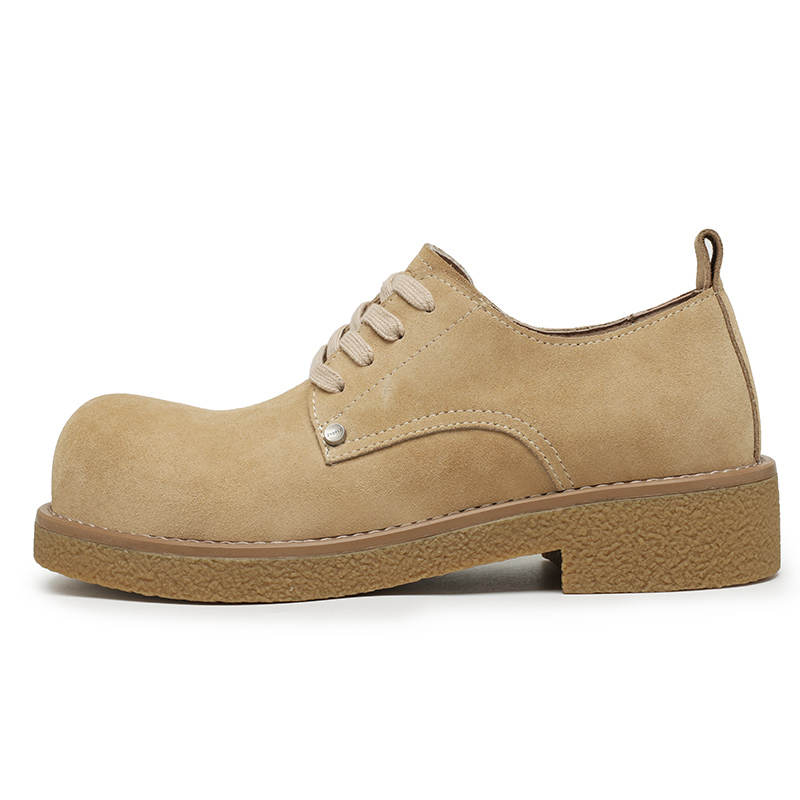 MODENGPAN Cow Suede Casual Shoes Men's Sand