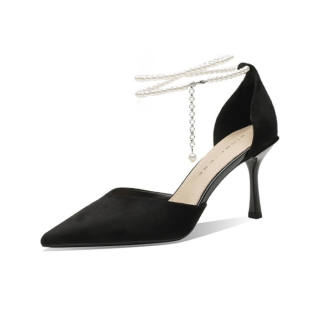 RoseDoris Suede Slim Heel High Heels 8cm Women's