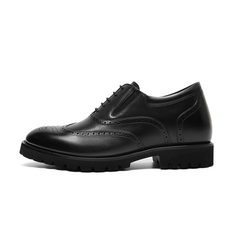 He Jinchang Cow Leather Casual Shoes Men's Jazz Black