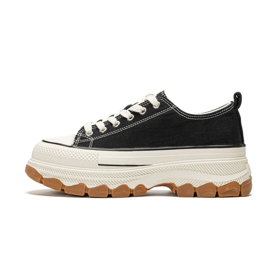 EXULL Q Height Increasing Abrasion Resistant Lightweight Slip Resistant Low top Canvas Shoes Women's