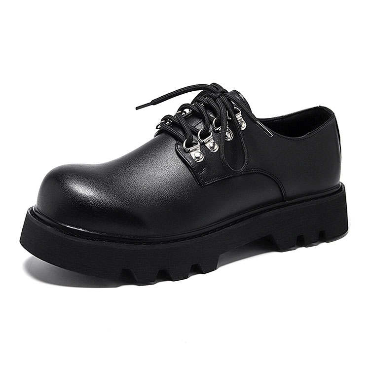 KAQIAODI Microfiber Leather Casual Shoes Men's Black