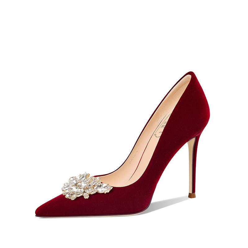 Holy Rose Slim Heel Commemoration High Heels Women's Red