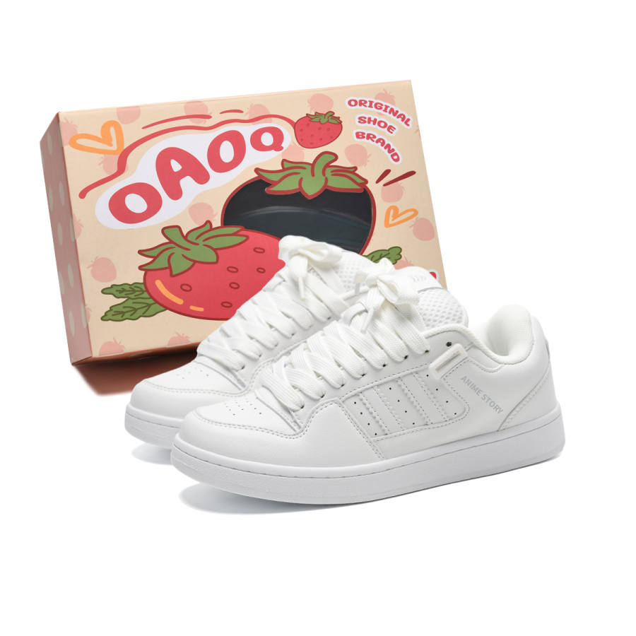OAOQ Microfiber Leather Abrasion Resistant Lightweight Wear resistant And Lightweight Low top Skateboard Shoes Unisex