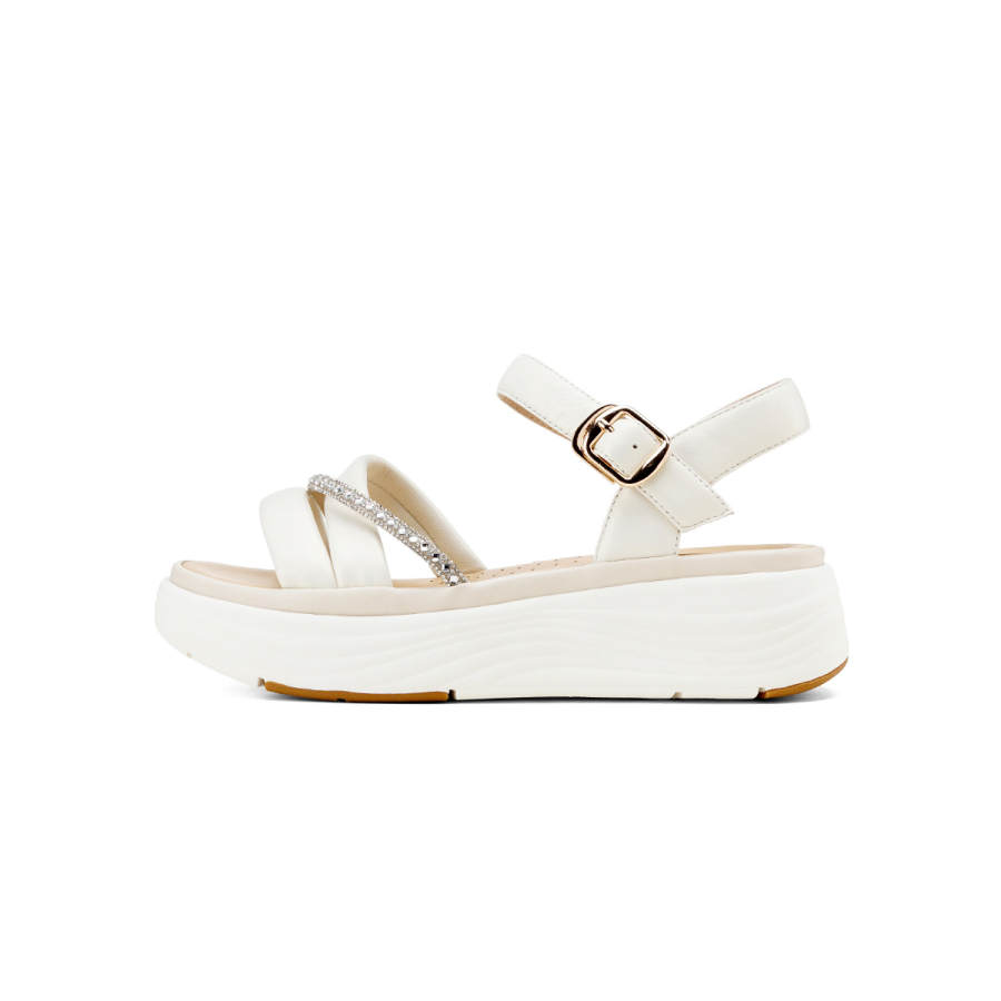 GOLDLION Sheepskin One Strap Sandals Women's