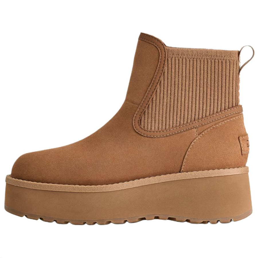 UGG UGG Cityfunc Cow Split Leather Chelsea Boots 5.1cm Women's Chestnut