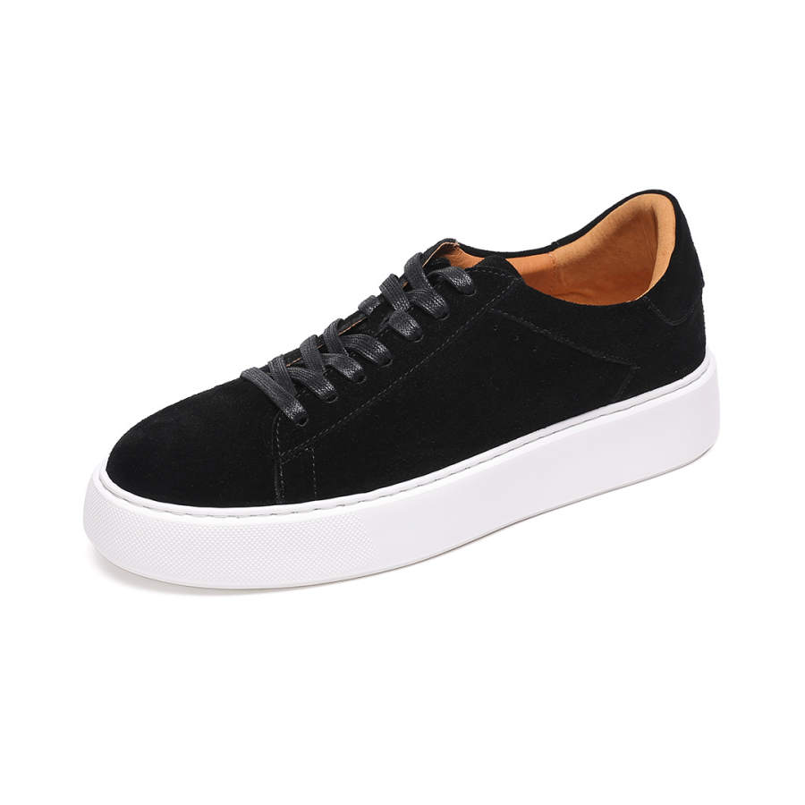 Devanro Devanro Cow Suede Height Increasing Lightweight Breathable Height Increasing Lightweight Breathable Low top