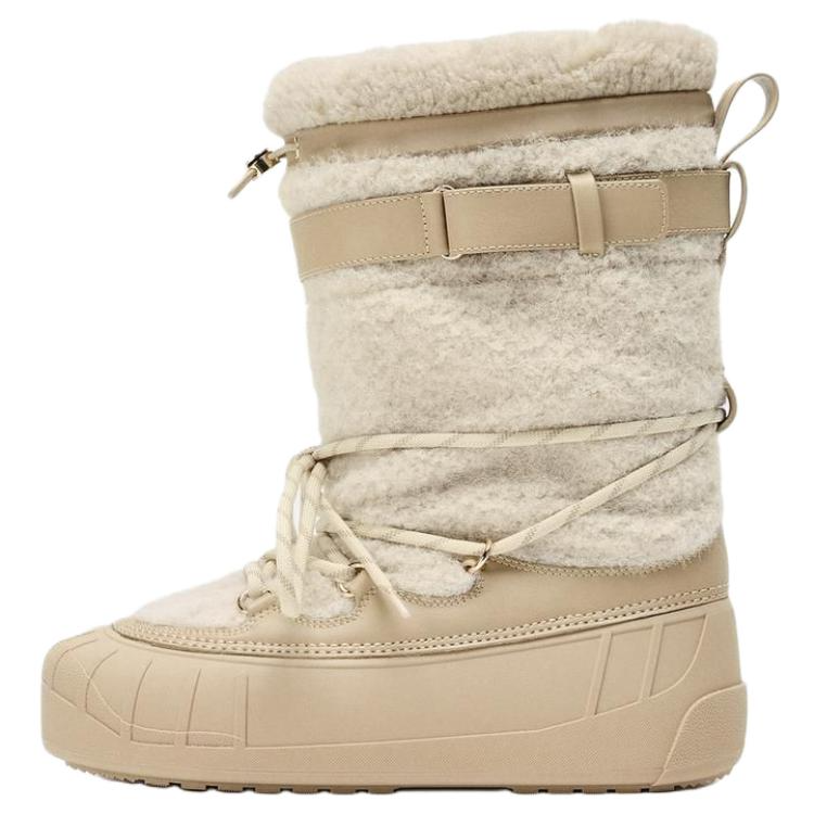 ZARA SKI COLLECTION Thermal Snow Boots Women's White