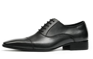 ASTON M.JAZZ Dress Shoes Men's Low Top Black/Coffee