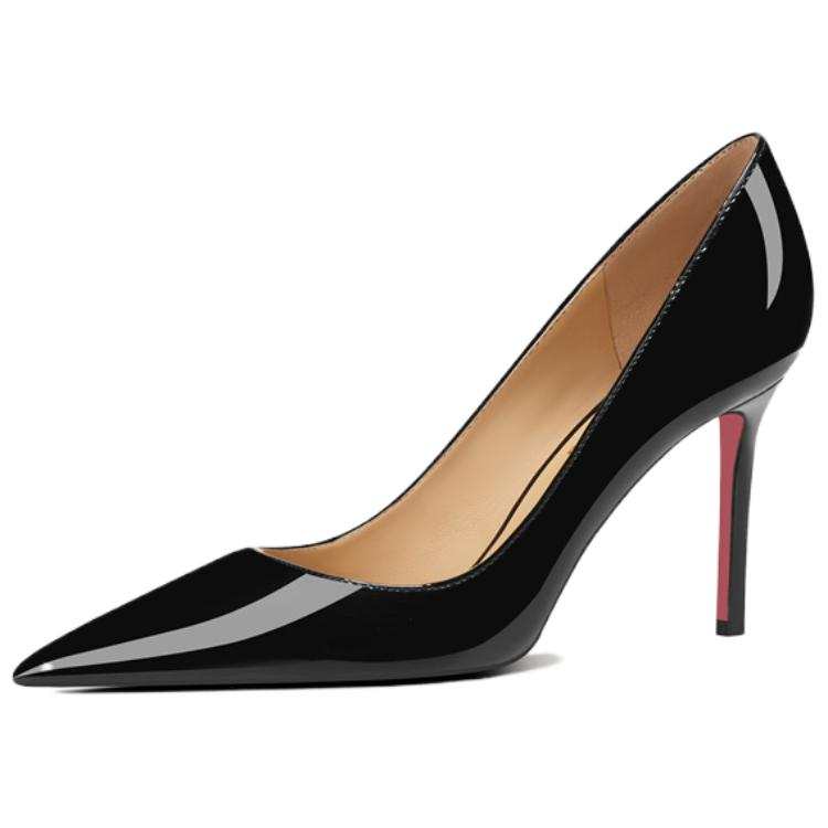 RoseDoris Patent Leather Slim Heel High Heels Women's