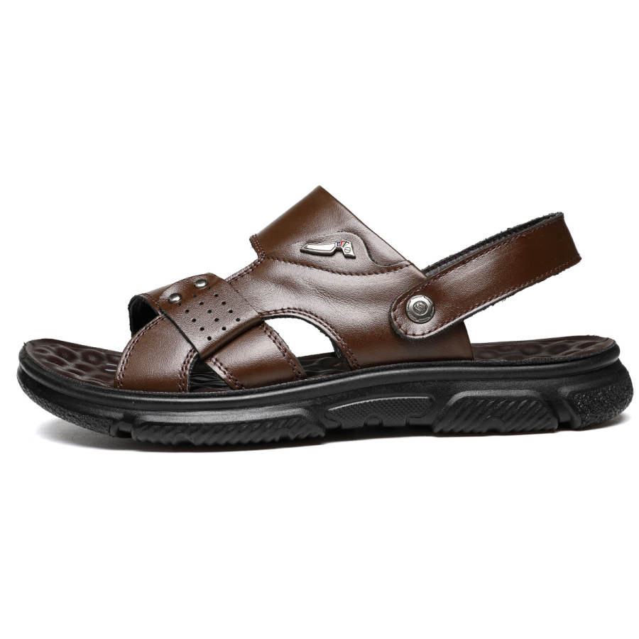 FAPAI Beach Sandals Men's Brown/Black