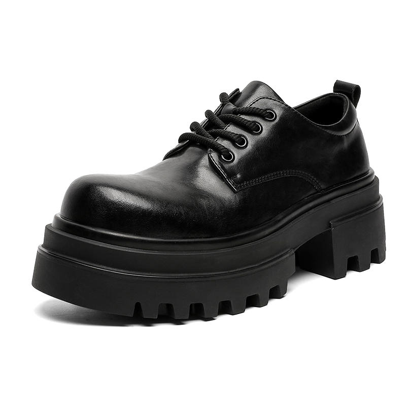 V ZERO FIVE V ZERO FIVE Microfiber Leather Casual Shoes Men's Black