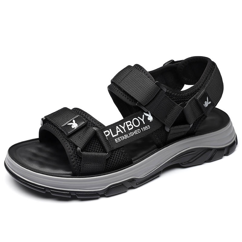 Playboy Playboy Mesh Beach Sandals Men's Black