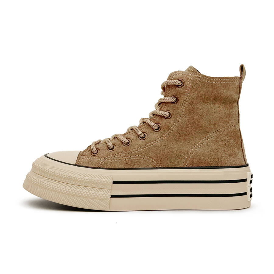 VASIBAEN Coverage Cushioning Coverage Cushioning High top Canvas Shoes Unisex Khaki
