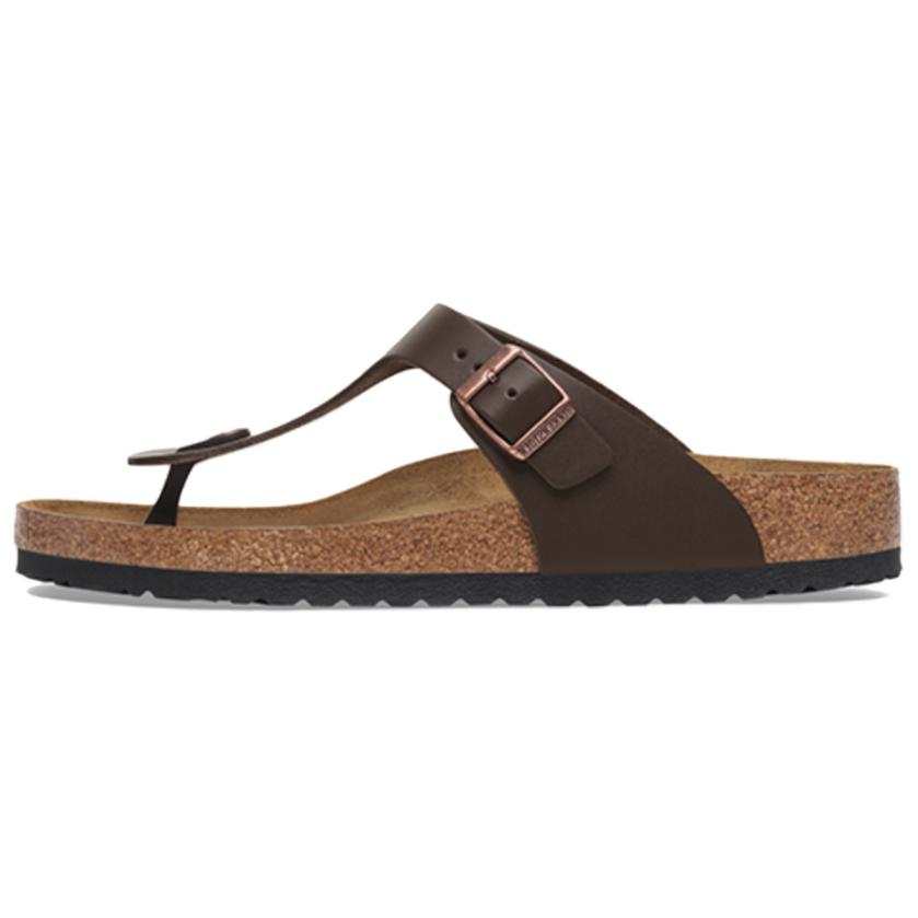 Birkenstock Gizeh Flip Flops Unisex Brown Regular Loose Fit