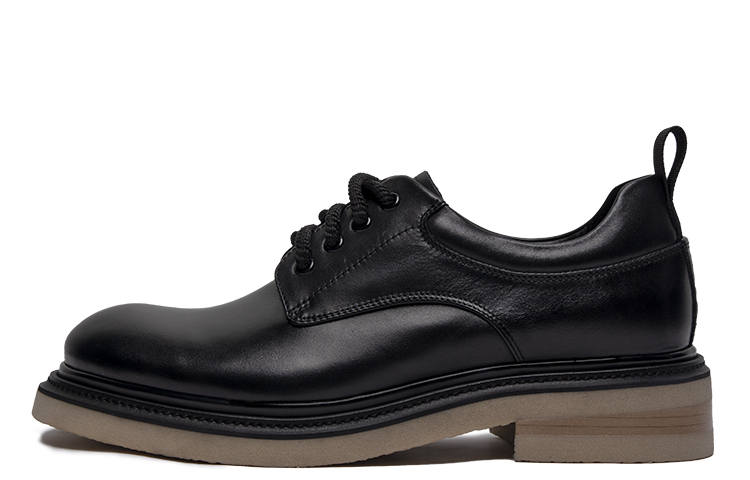 Viplander Cow Leather Casual Shoes Men's Black