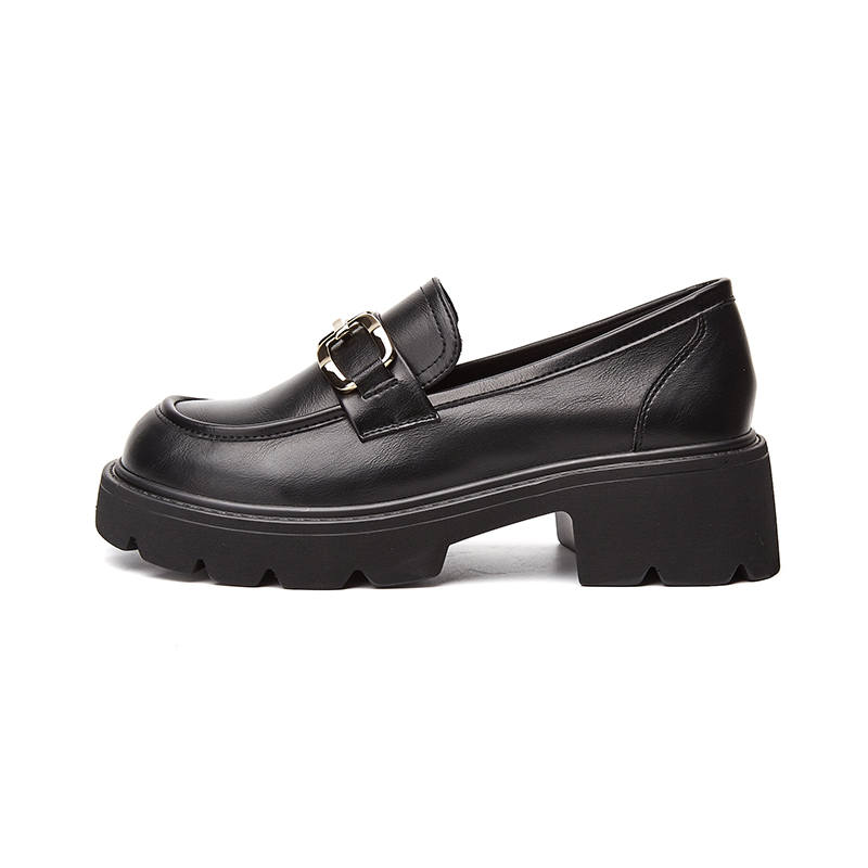 DAPHNE DAPHNE Women's High Journal Pu Loafers 5.5cm Women's