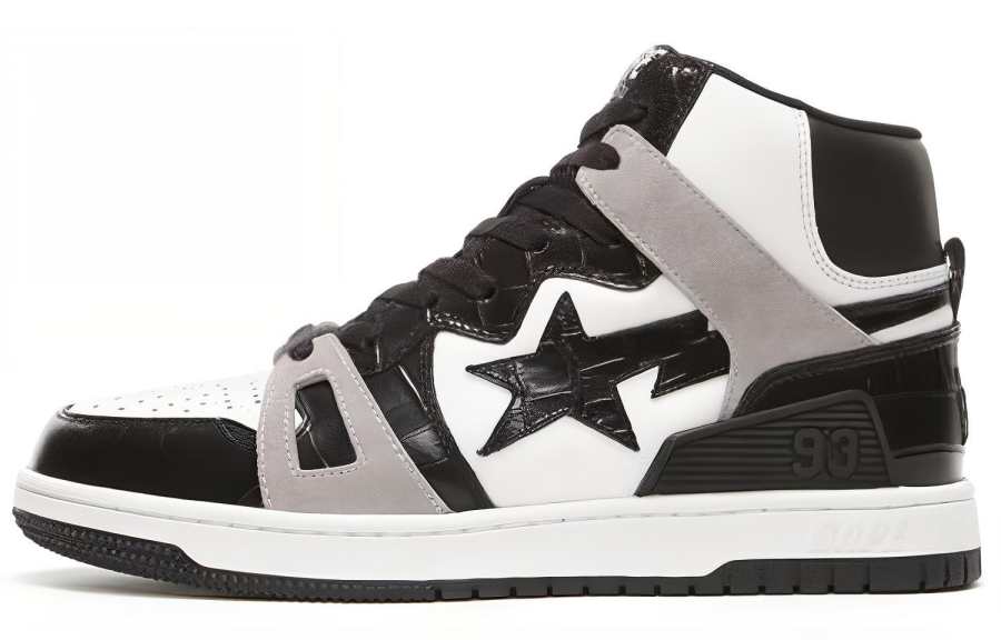 A BATHING APE BAPE A BATHING APE Bape Sta 93 Hi Black Light Grey