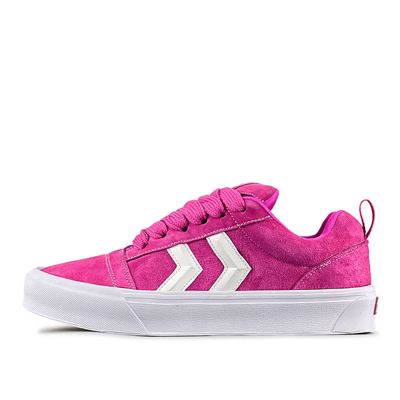 ZUIBANG Puffy Shoes Slip Resistant Abrasion Resistant Low top Skateboard Shoes Women's Rose Red