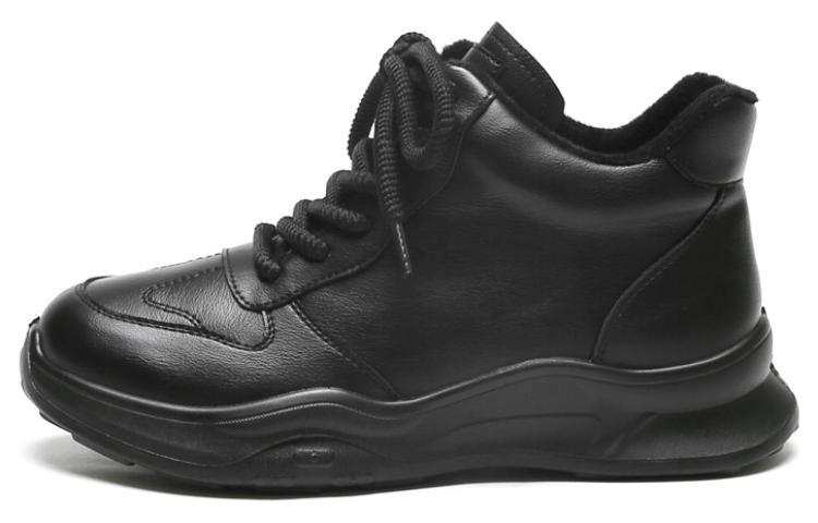 SHOUBA Synthetic Leather Abrasion Resistant Abrasion Resistant Low top Casual Shoes Women's Black