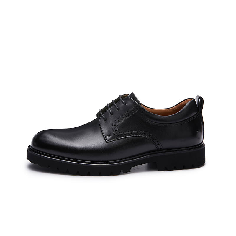SHERIDAN Cow Leather Dress Shoes Men's Black