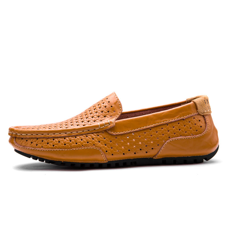 CITONGXIANSHENG Cow Split Leather Men's Casual Shoes Men's