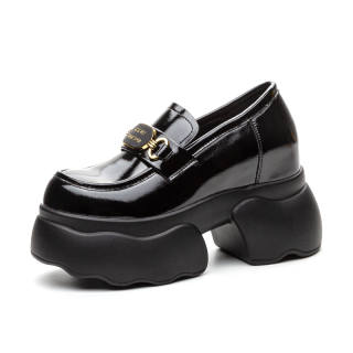 XIEGUIHUAYU Microfiber Leather Chunky Heel High Heels Women's